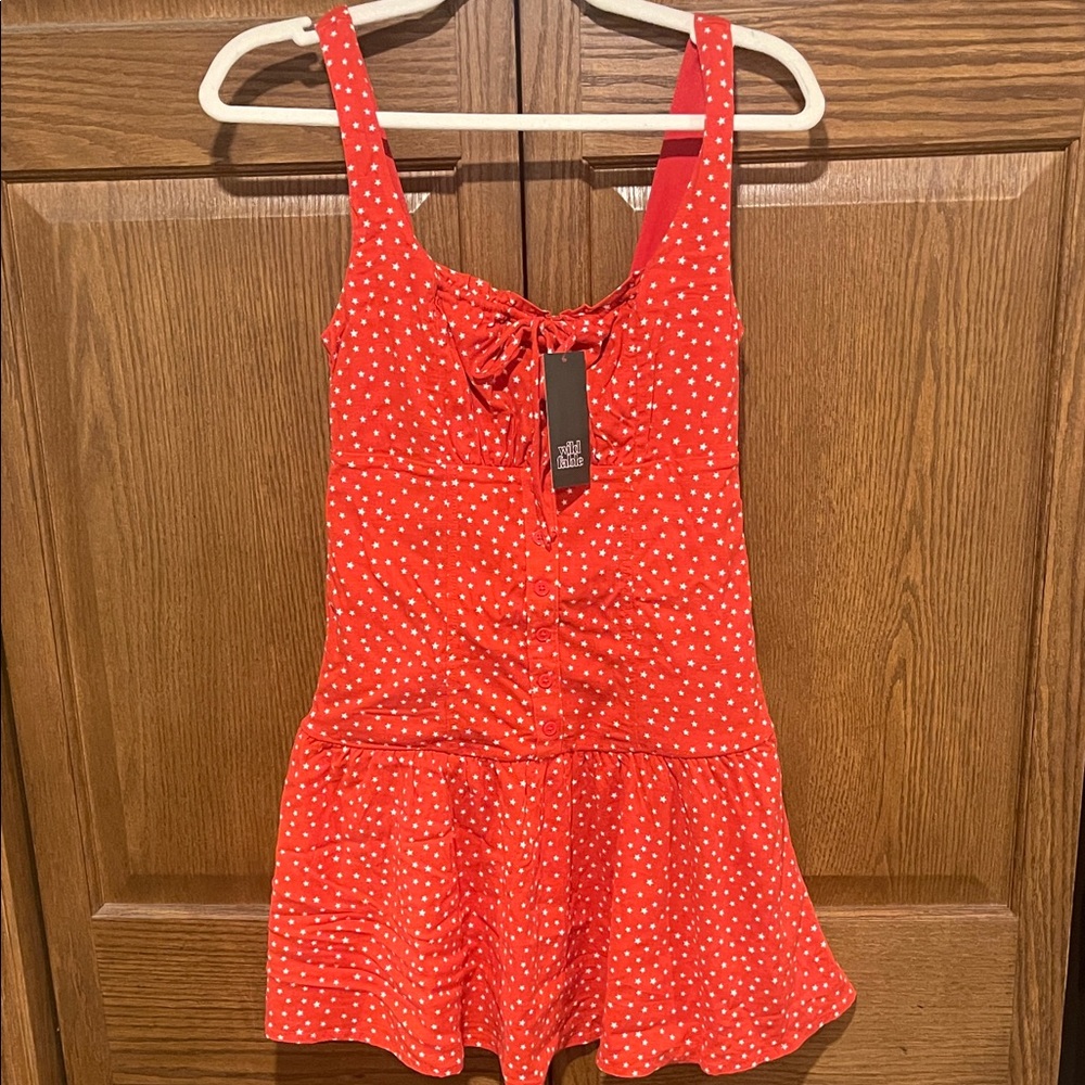 Red Polk a Dot Dress